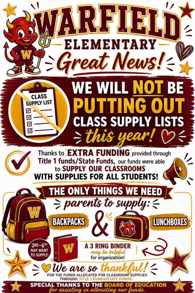 WES Supply lists