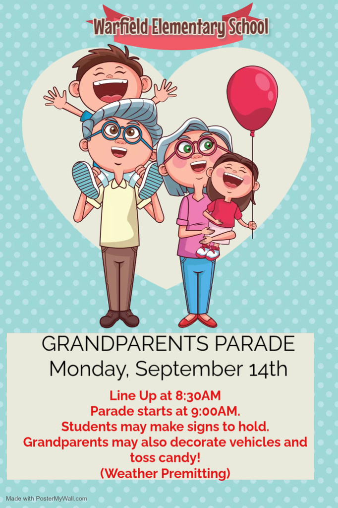 Grandparents Day Parade flyer
