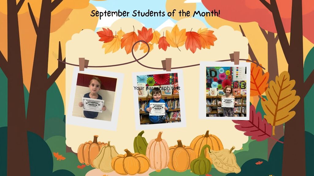 students of the month collage