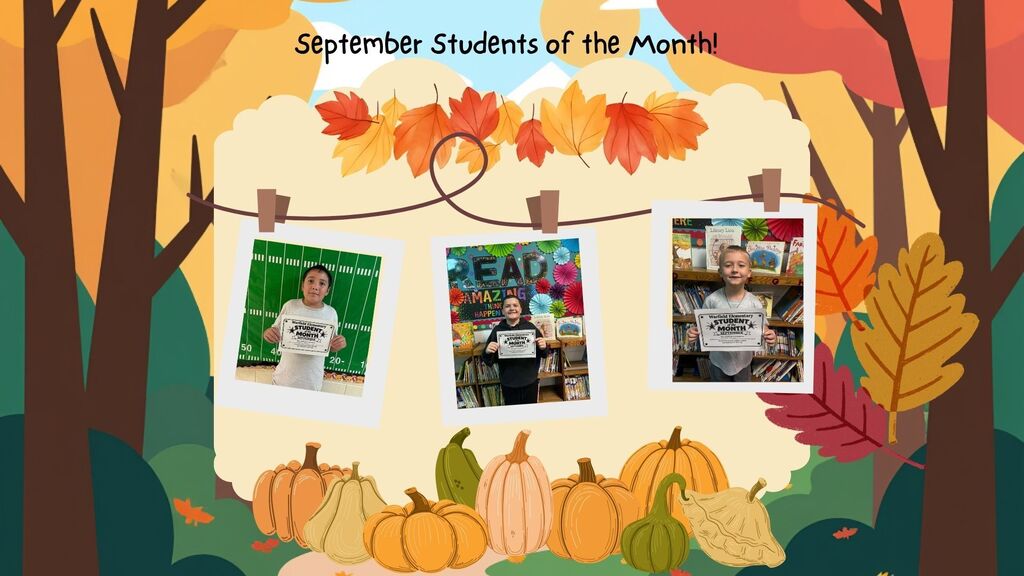 students of the month collage