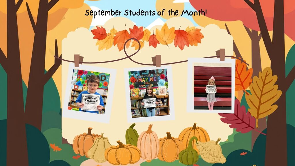 september students of the month collage