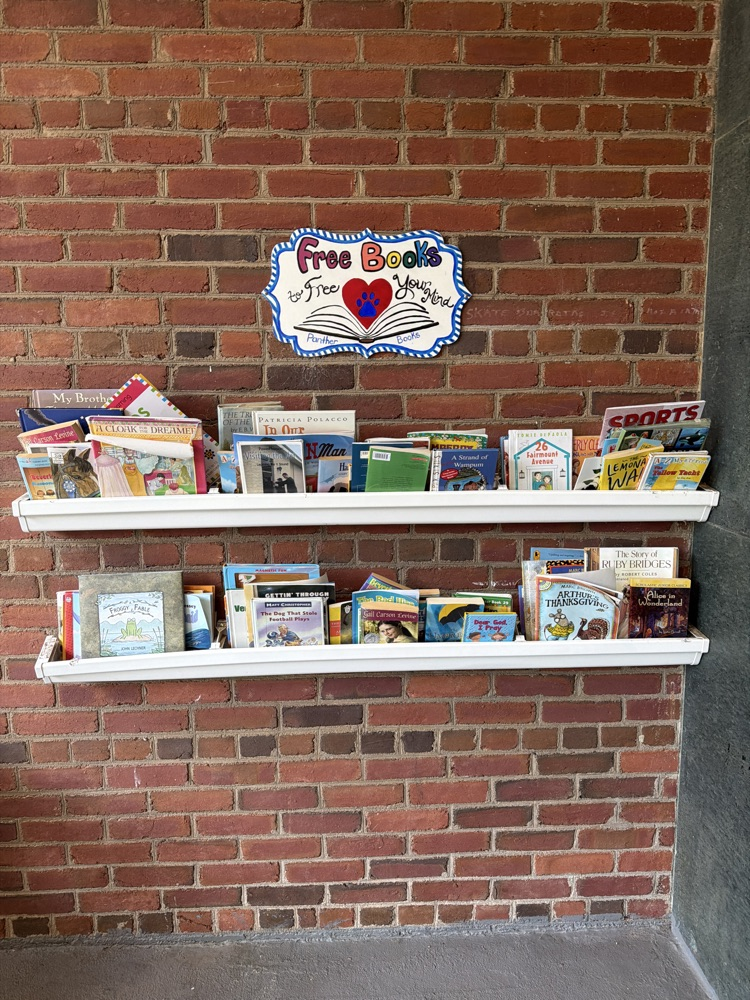 Don’t forget about the free books we have on the porch!