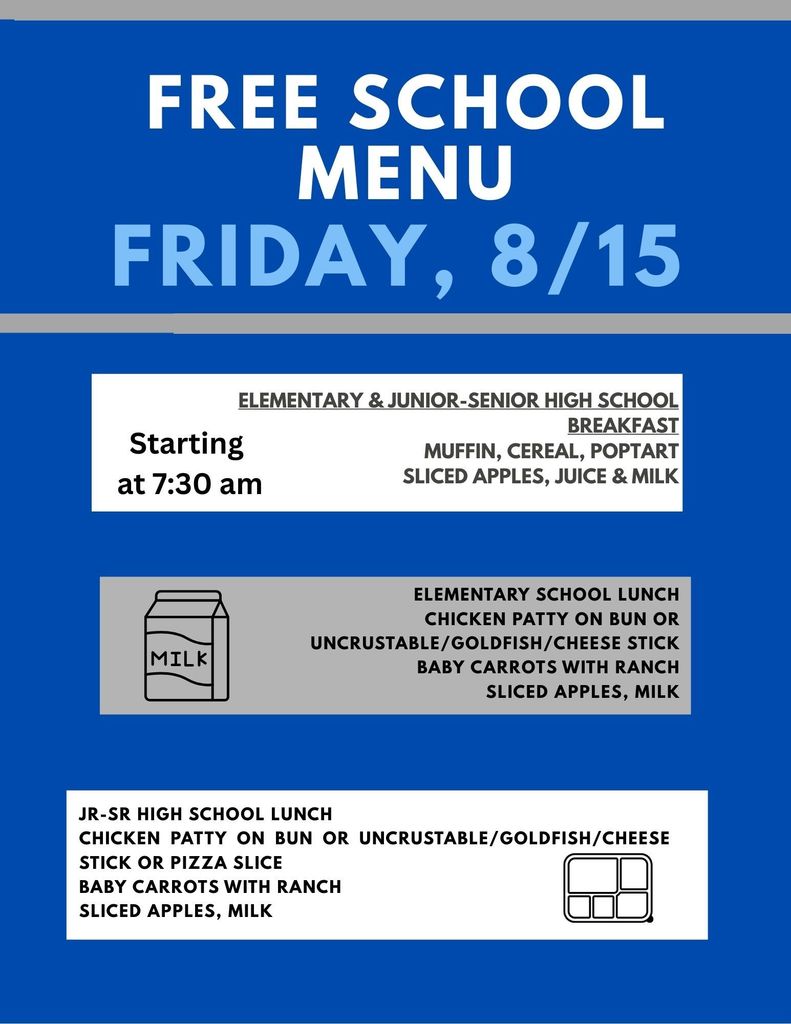 Friday's menu