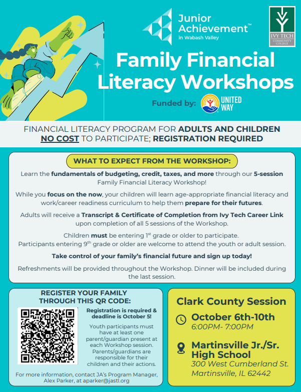 Family Financial Literacy Workshops Flyer