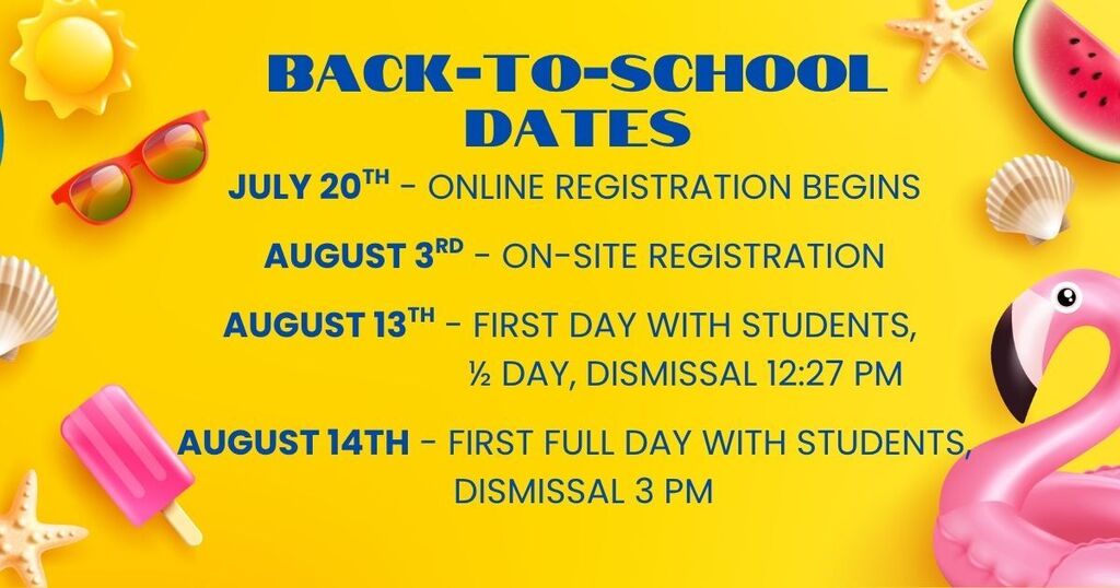 back to school dates