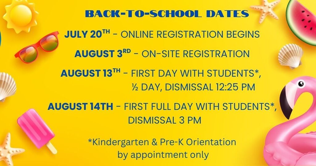 back to school dates