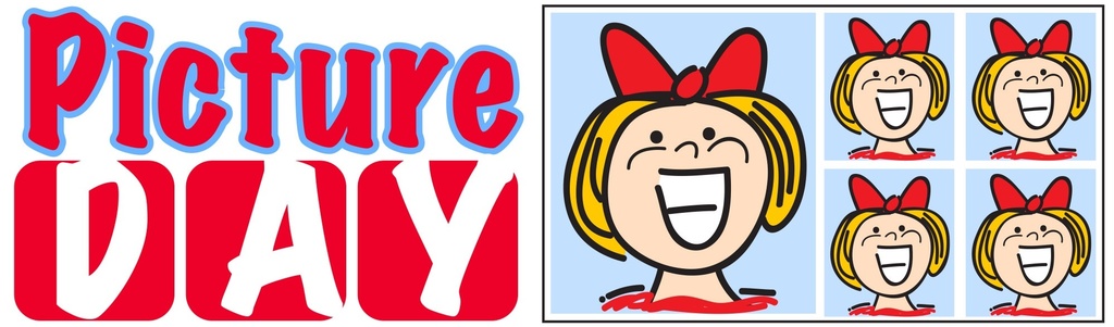 child smiling with red bow in hair