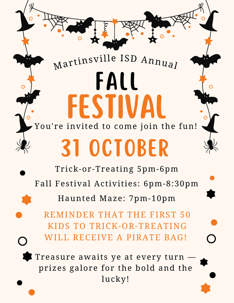 Fall Festival Schedule