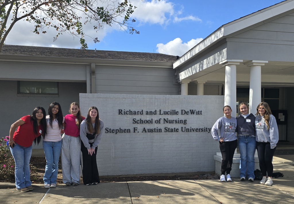 Photos depicting students from MISD at the DeWitt School of Nursing at SFA   