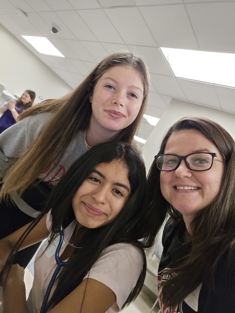 Photos depicting students from MISD and surrounding high school participating in simulation labs at the DeWitt School of Nursing at SFA