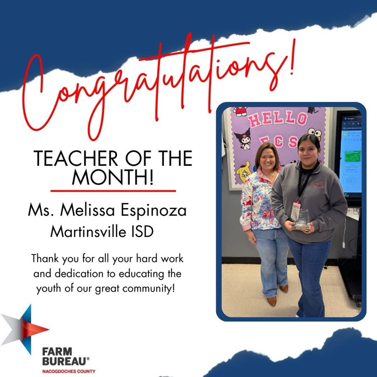 Teacher of the Month