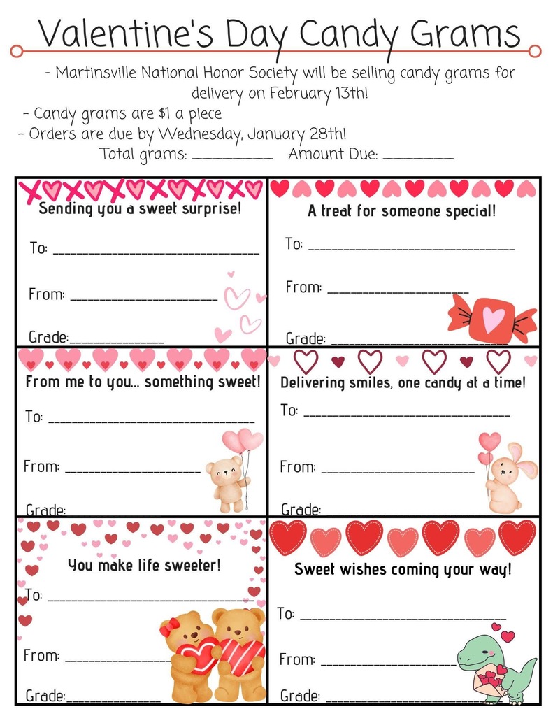 Candy Gram Orders