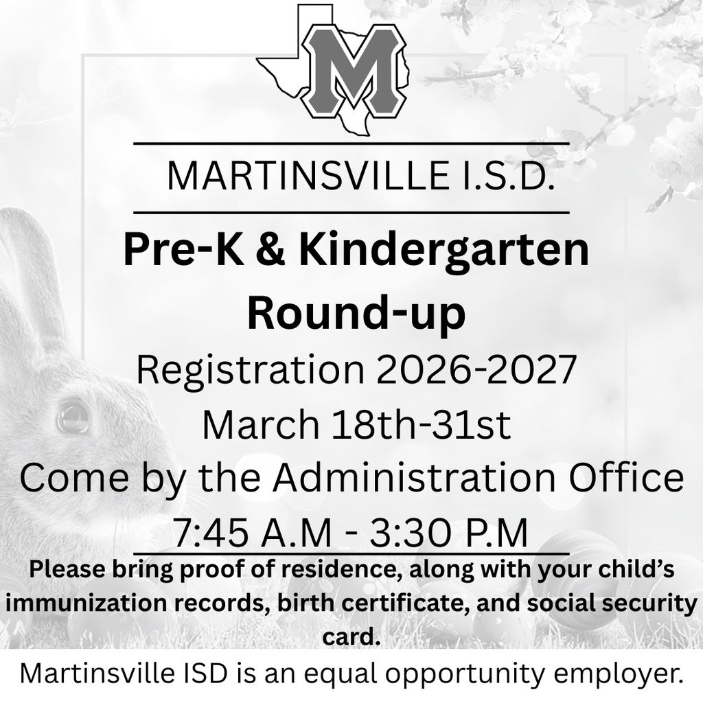 Pre-K & Kindergarten Round-Up 
