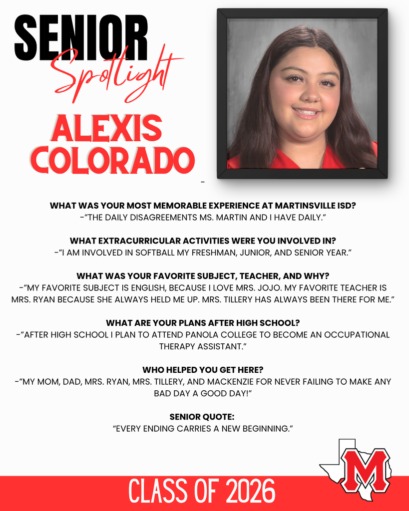 Senior Spotlight Alexis Colorado 