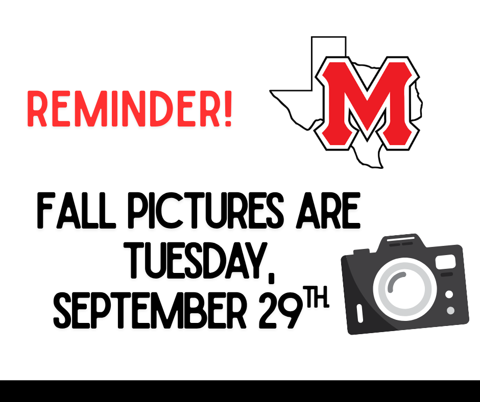 Fall Picture Reminder sept 29th
