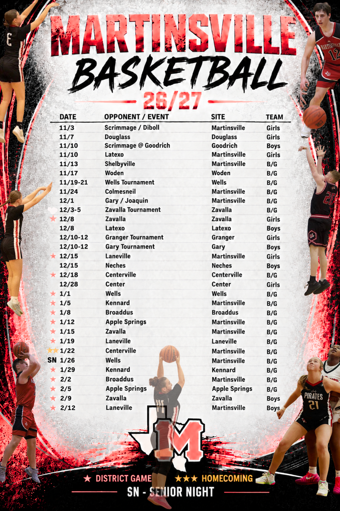 Basketball Schedule