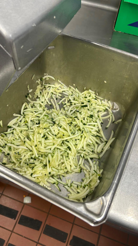 Julienned Cucumber