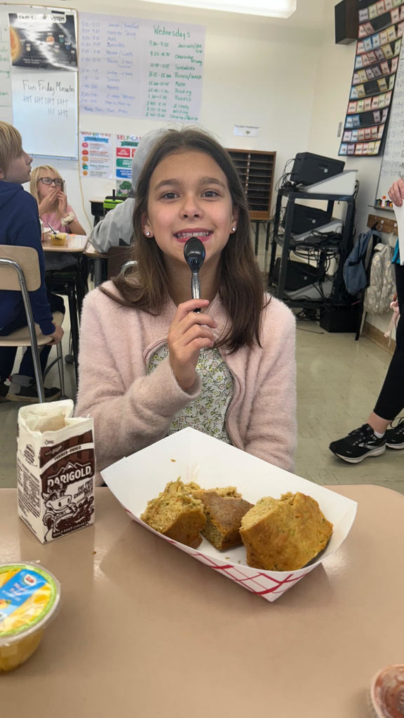 Kyra Coleman with her Harvest Muffins