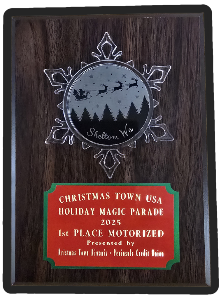 1st Place Motorized Plaque
