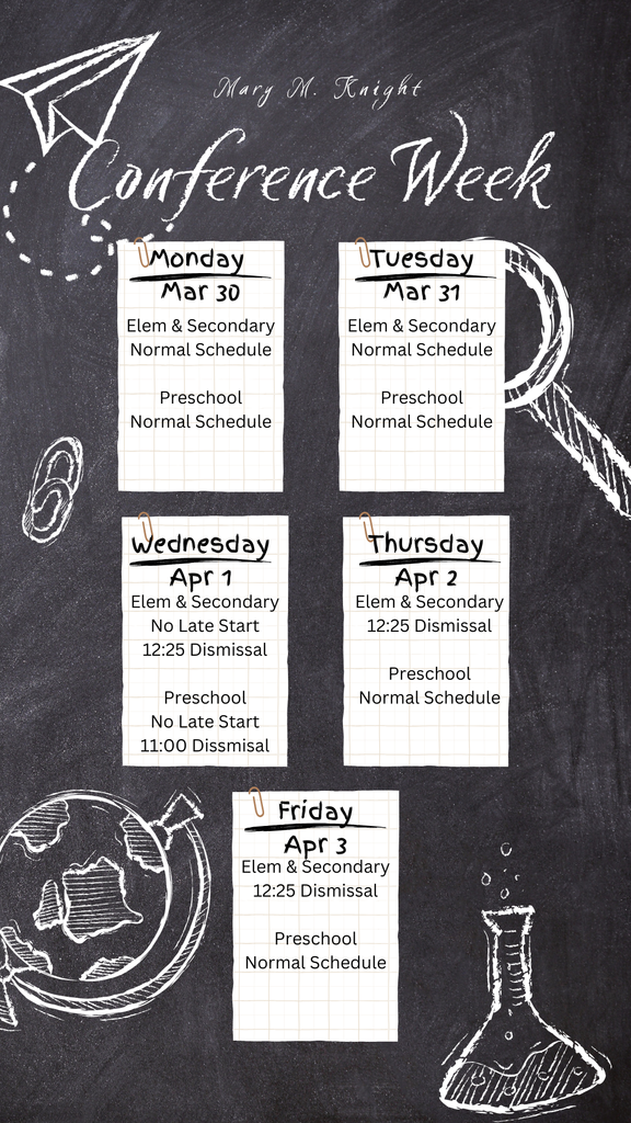 Conference Week Schedule
