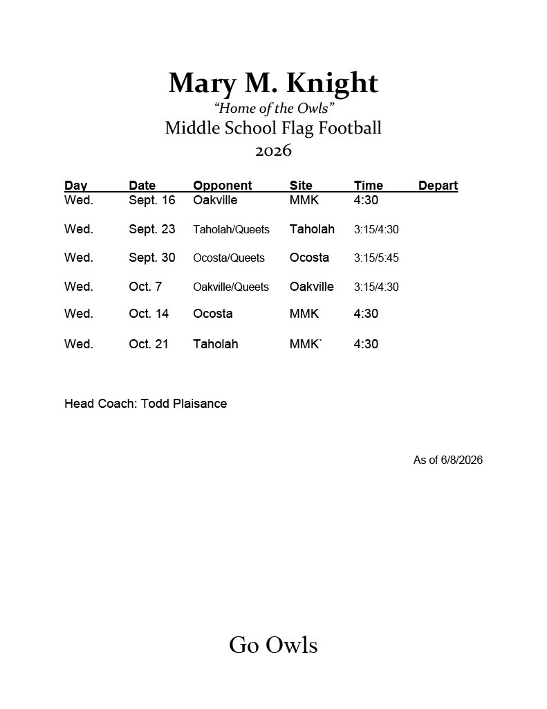 Flag Football - Middle School