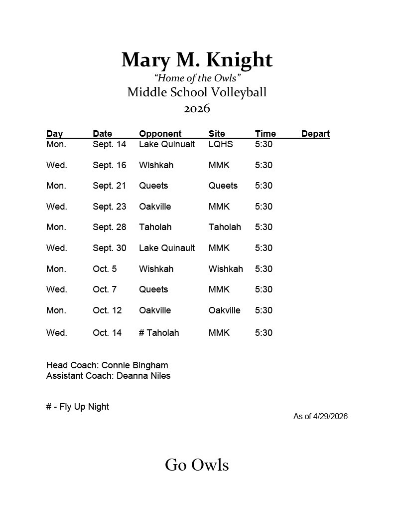 Volleyball - Middle School