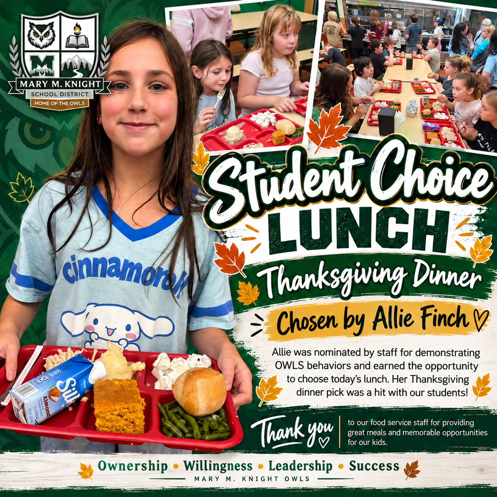 student choice lunch