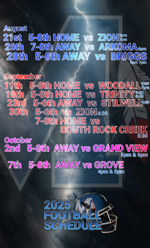 Modified Football Schedule 2025