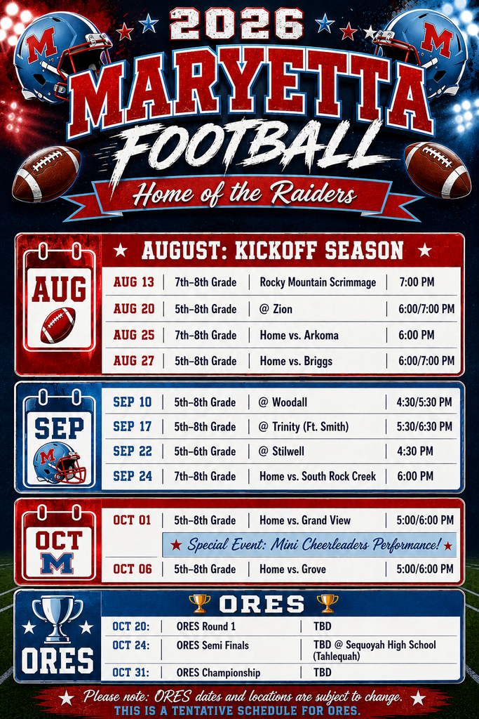 Maryetta Football 2026