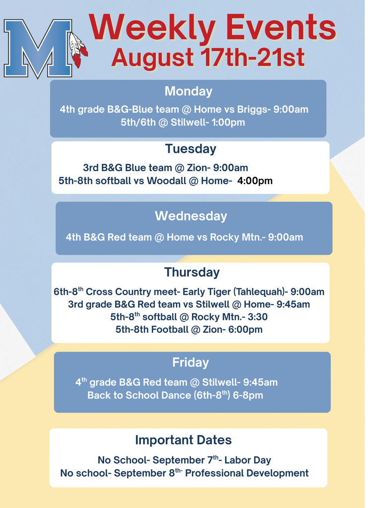 weekly events