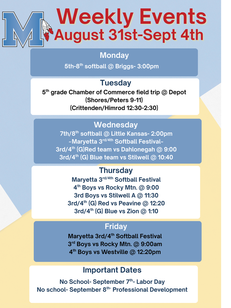 weekly events