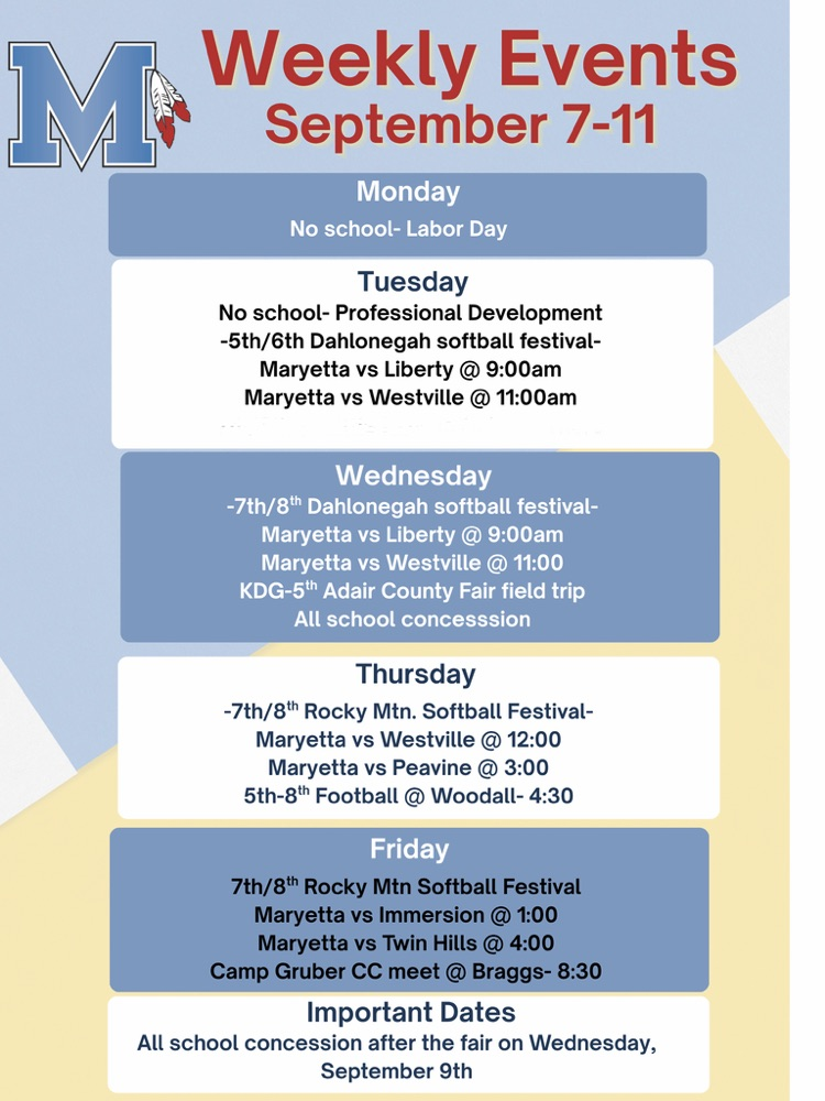 updated weekly event
