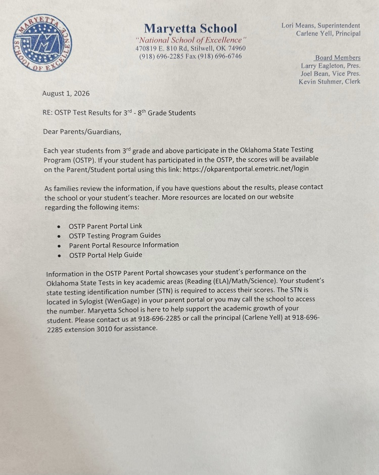 letter OSTP
