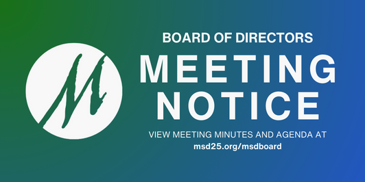 Notice of Board of Directors Work Study, Regular Session and Executive Session Meeting, July 21, 2025