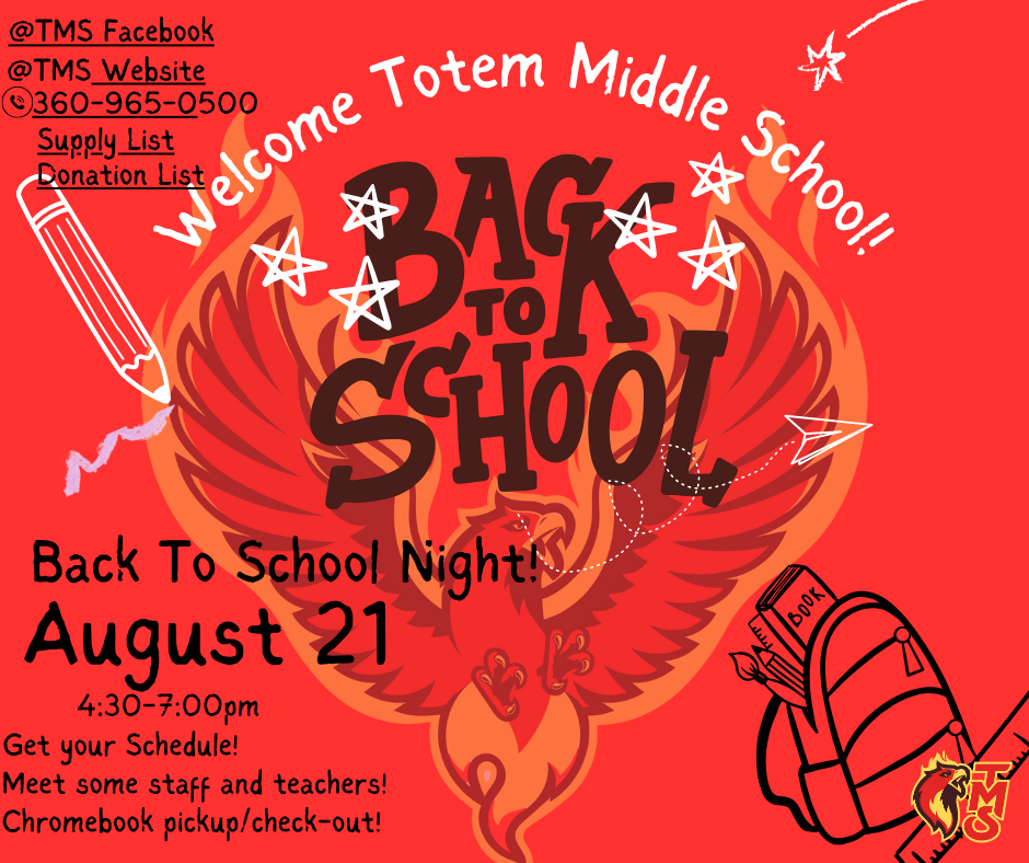 Totem Middle School - Back to School Night