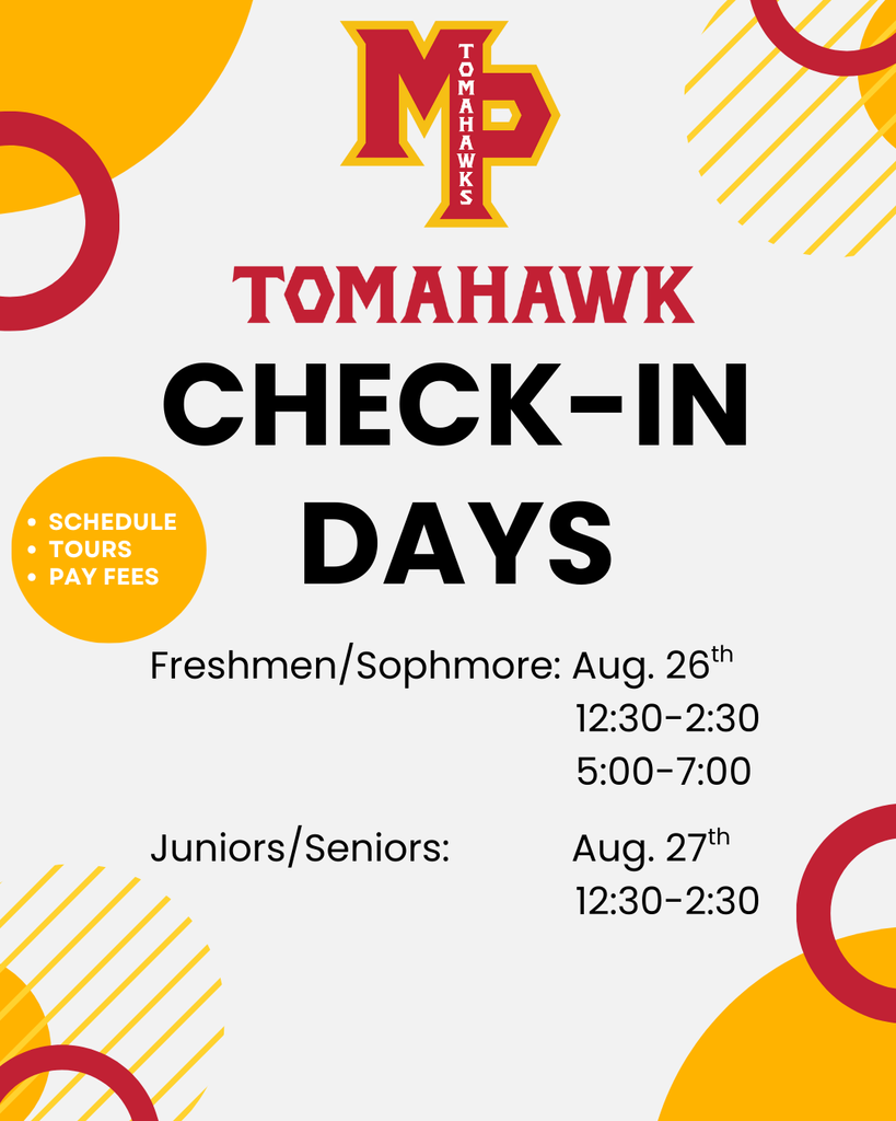 Basic text with information about check in days.