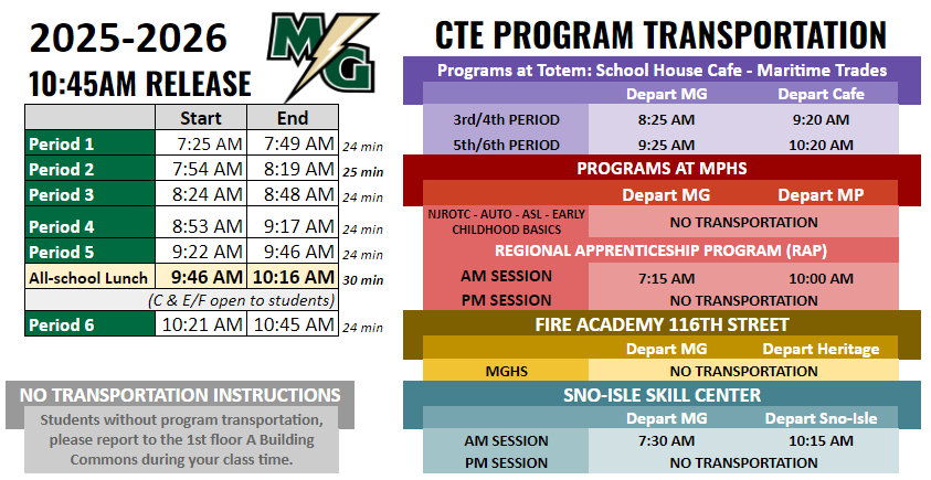 2025-2026 Bell Schedules - 10