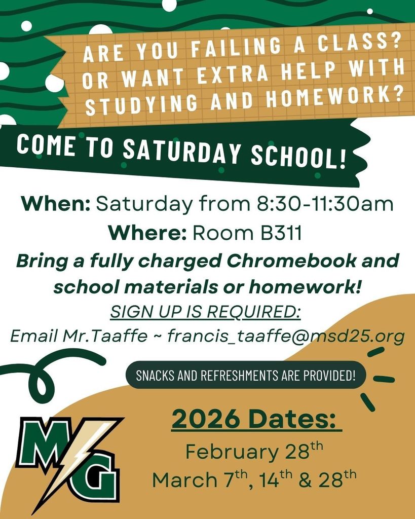 Saturday School 2025-2026