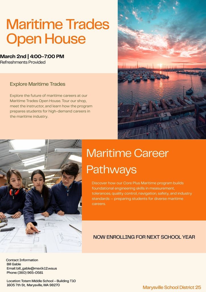 Flyer - Maritime Trades Open House