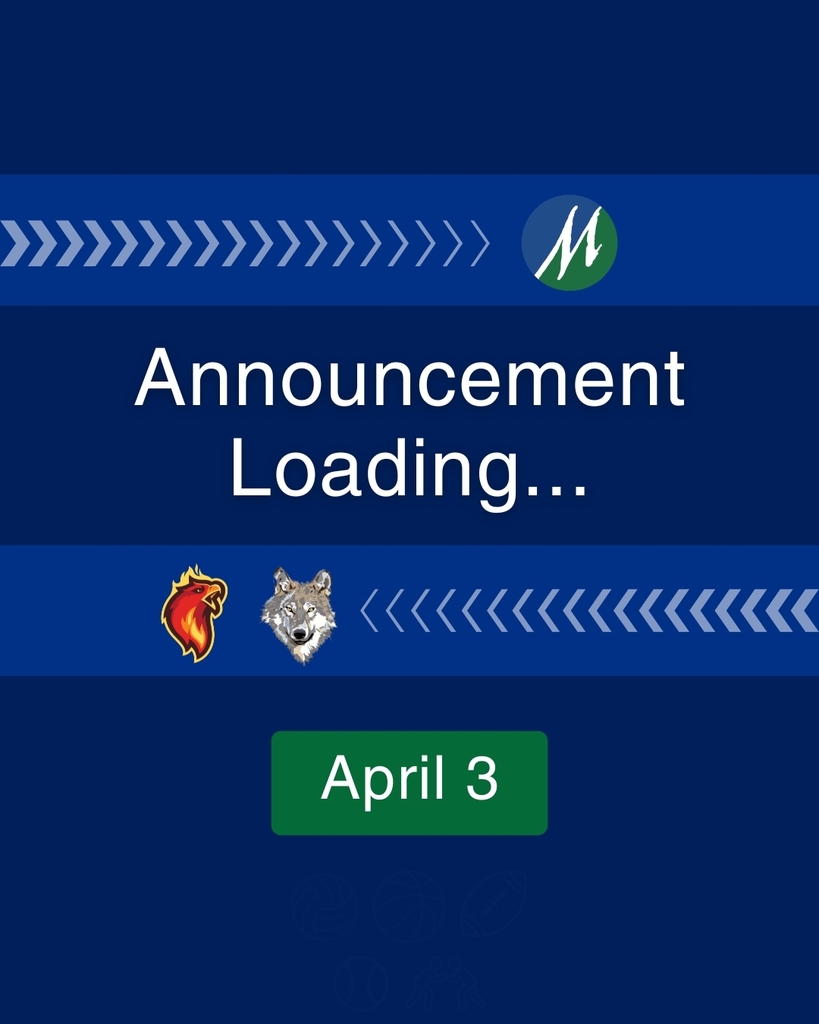 A. blue image with the Totem and Cedarcrest Middle School logos says "Announcement Loading" and then April 3