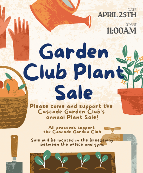 Garden Club Sale flyer