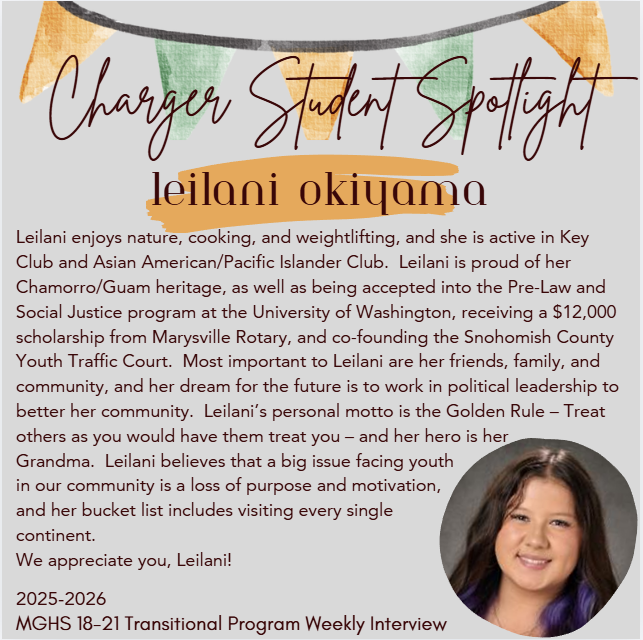This week's Student Spotlight shines on Leilani
