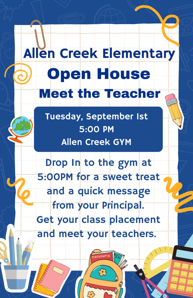 Allen Creek Open House 09/01/26