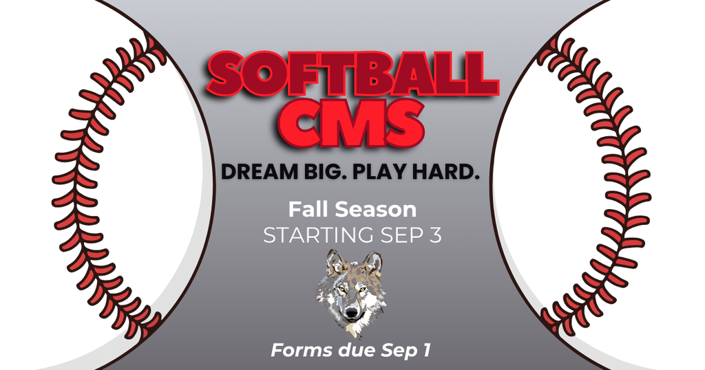 7th and 8th Grade Softball - Fall Season starts September 3rd 2026