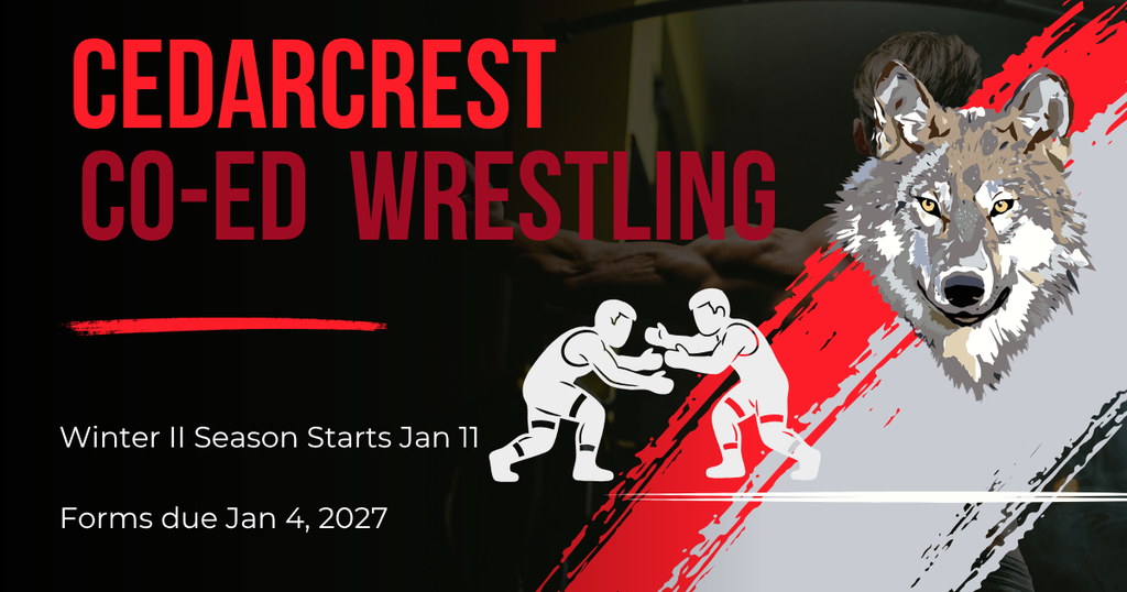 7th and 8th Grade Co-Ed Wrestling - Winter II Season starts January 11th 2027