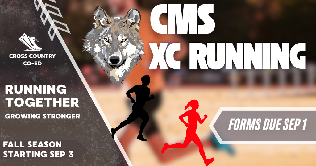 7th and 8th Grade CoEd Cross County Fall Season starts September 3rd 2026. 
