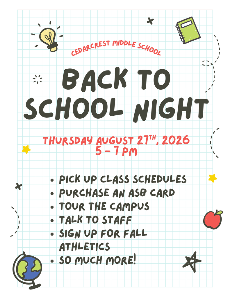 CMS Back to School Night Aug 27 2026