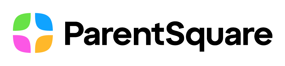 A colorful logo is seen with the words ParentSquare