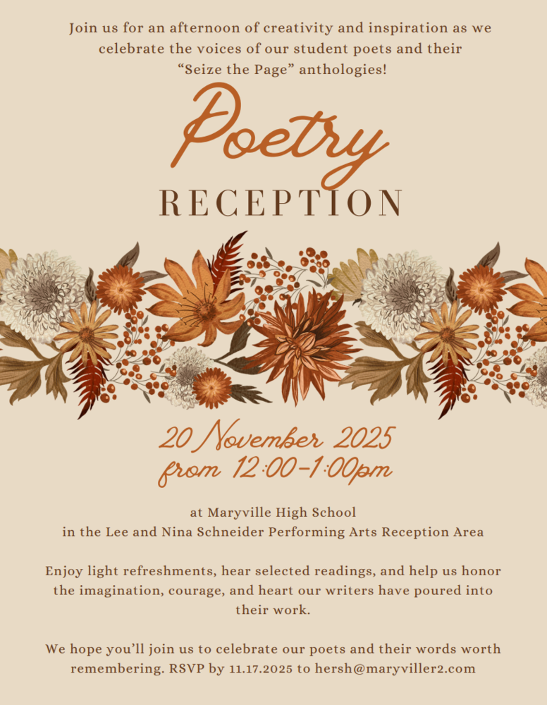Fall Poetry Reception Image