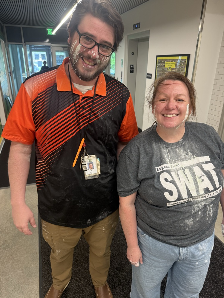 Thankfully the storms held off for Mr. Mason, Mrs. Cronk and myself to get slimed this afternoon!